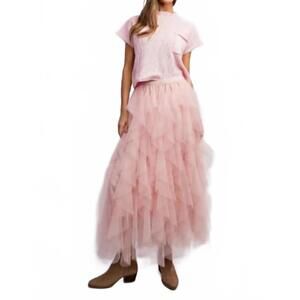 NEW SWEET GENERIS tulle layered skirt in pink